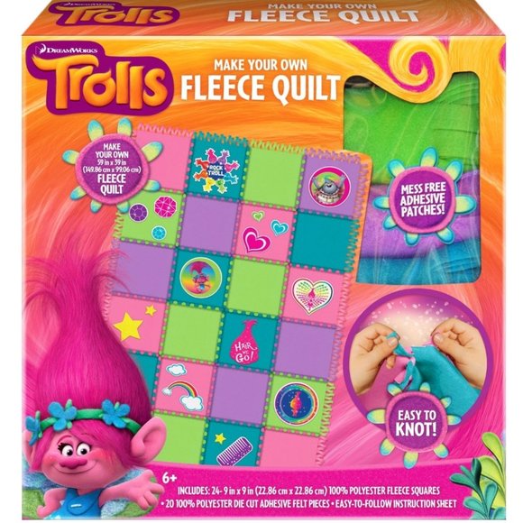 Trolls Office Dreamworks Trolls Make Your Own Fleece Quilt Poshmark
